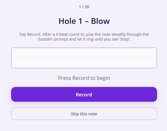Calibrate all holes