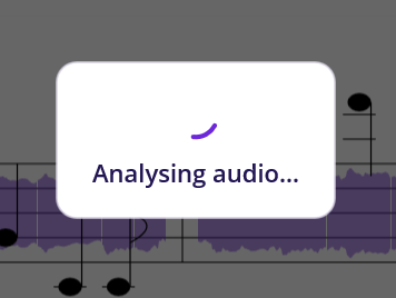 Analysing a loaded audio file